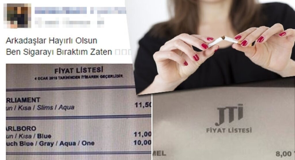 Sigaraya zam geldi, bırakan bırakana!