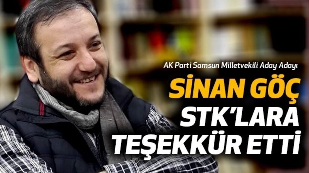 Sinan Göç'ten STK'lara teşekkür