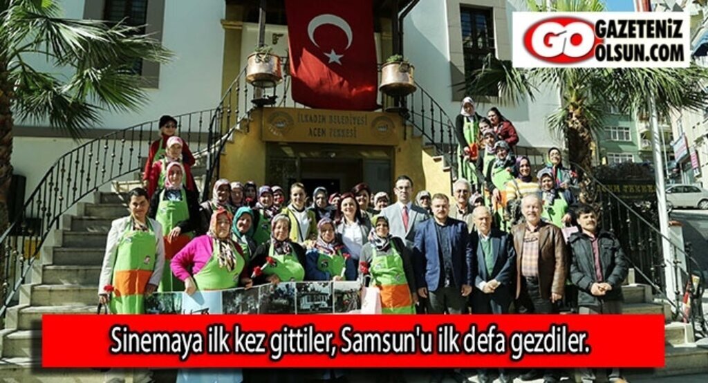 Sinemaya ilk kez gittiler, Samsun'u ilk defa gezdiler.