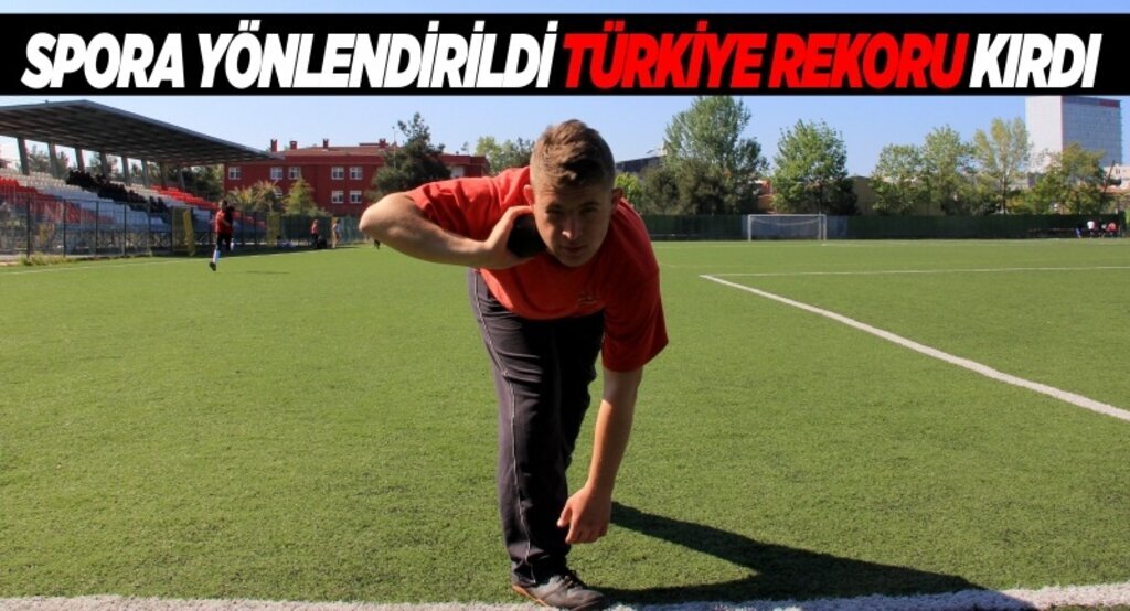 Sosyalleşmesi için spora yönlendirildi Türkiye rekoru kırdı