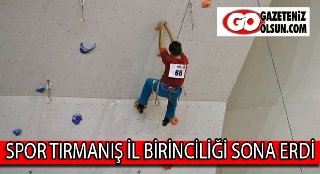 Spor tırmanış il birinciliği sona erdi