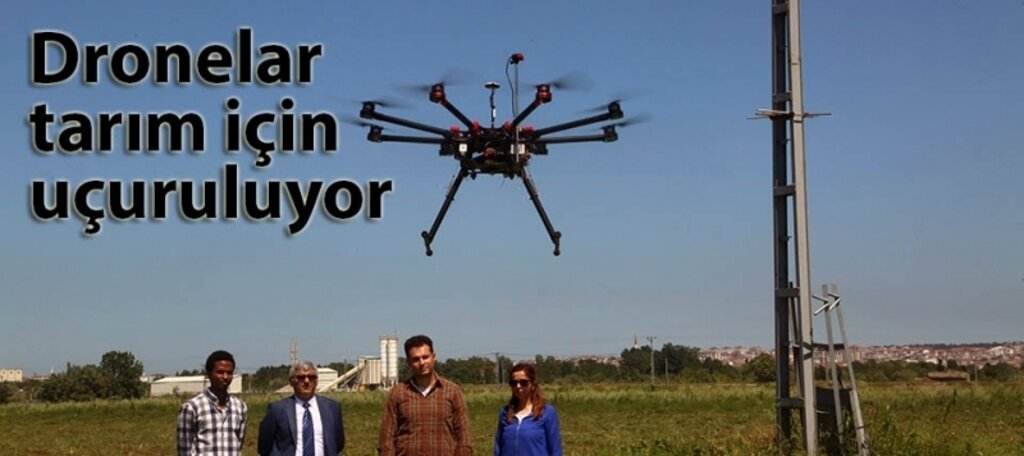 Tarım arazilerine drone ile takip