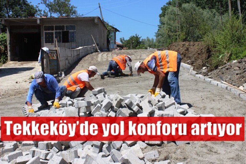 Tekkeköy Belediyesi yol çalışmalarında devrim yaratacak hizmetlere imza attı