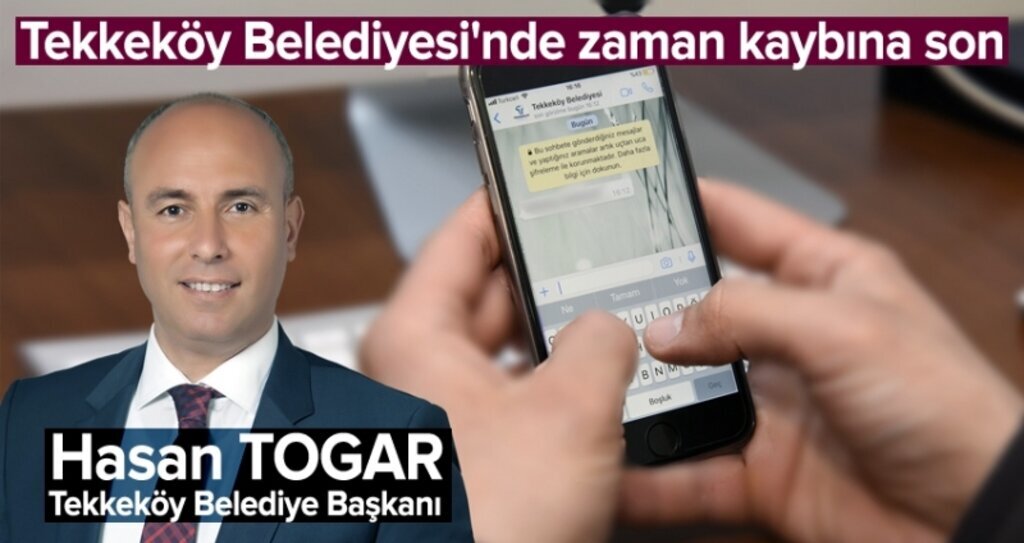 Tekkeköy Belediyesi WhatsApp hattı ile hızlı ve etkin hizmet