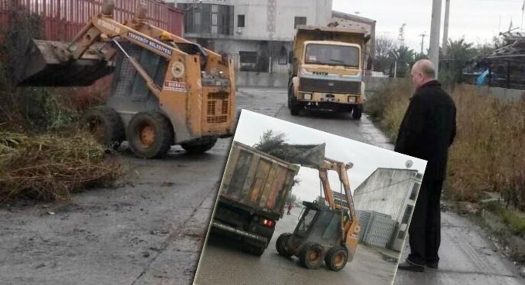 Tekkeköy Belediyesi sanayide temizlik çalışması başlattı