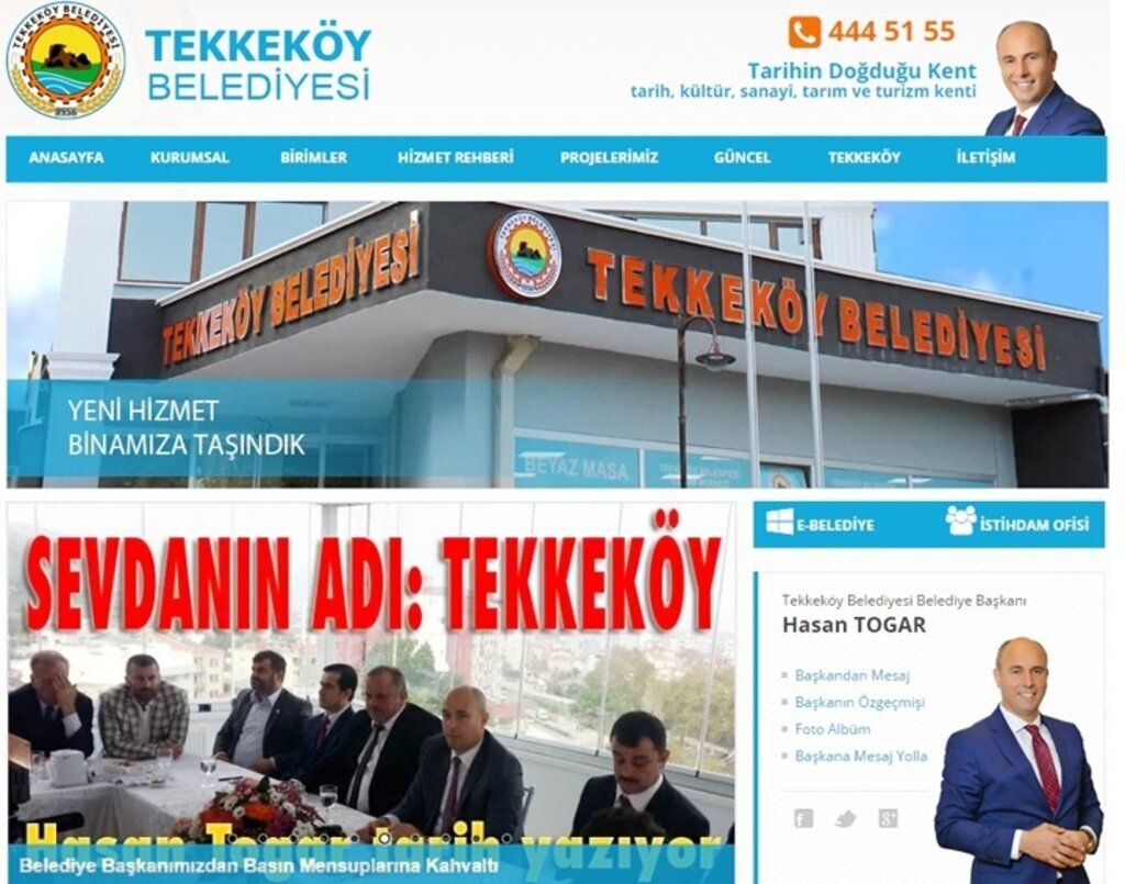 Tekkeköy Belediyesi: Yeni Yüzümüz ile Hizmetinizdeyiz