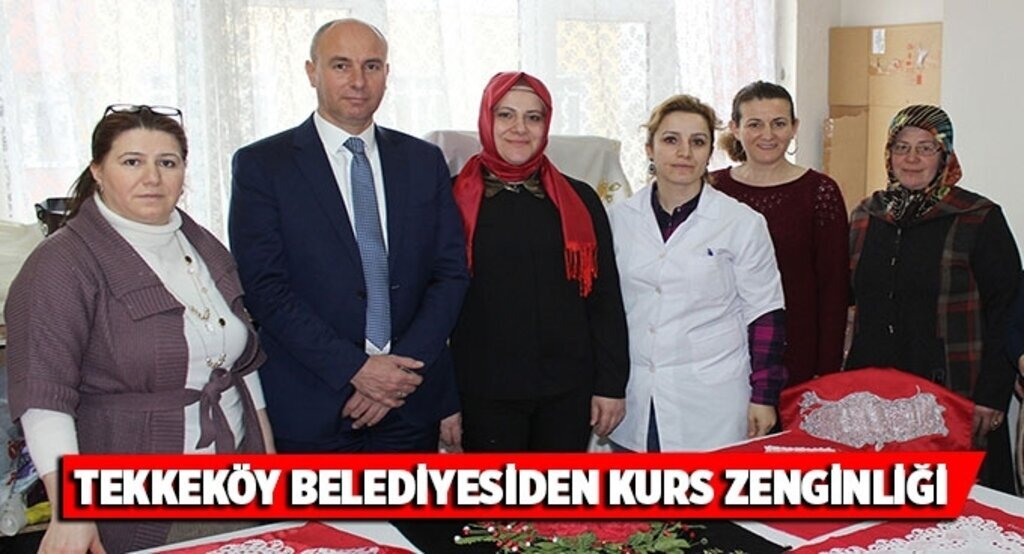 Tekkeköy Belediyesiden kurs zenginliği