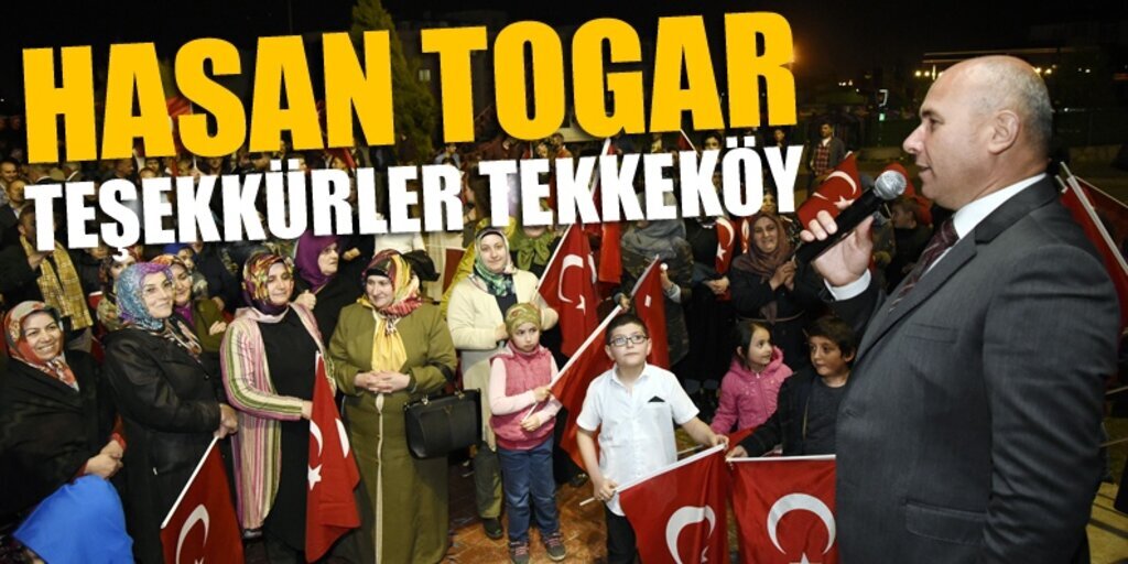 Tekkeköy'de bayram havası, Başkan Togar teşekkür etti