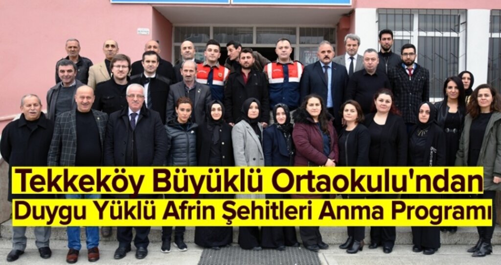 Tekkeköy'den Afrin'e Ay Yıldızlı mesaj