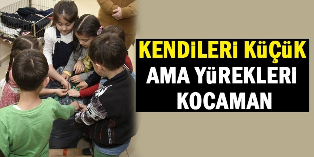 Tekkeköylü miniklerden duygulandıran yardım
