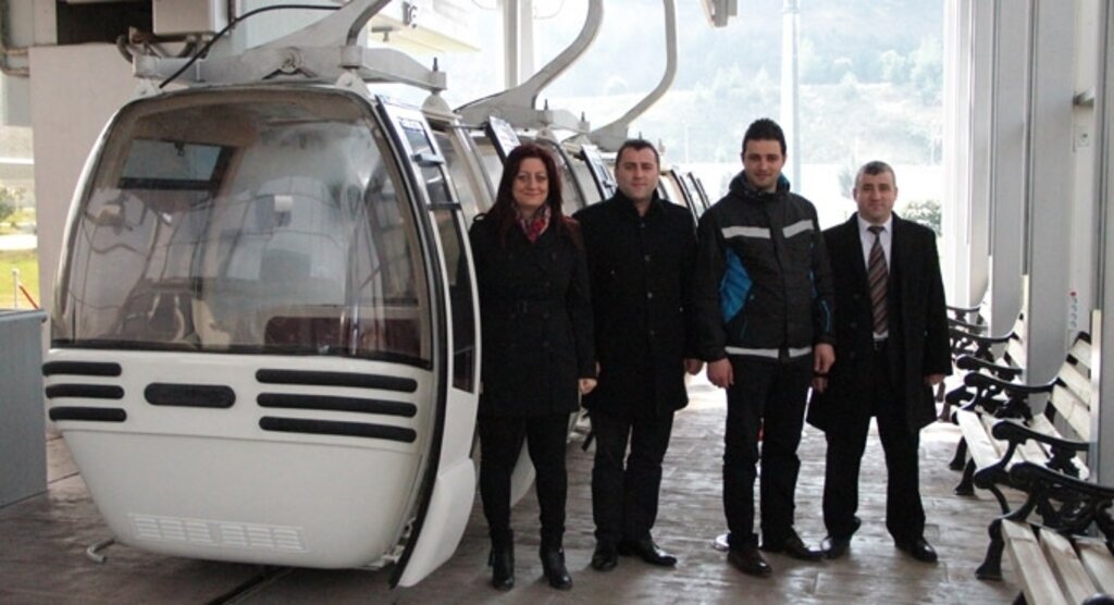 Teleferik yenilenen yüzüyle yeniden hizmet vermeye başladı