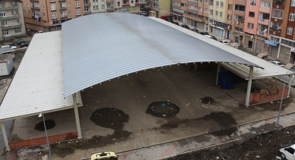 Terme Modern Kapalı Pazarına Kavuşuyor