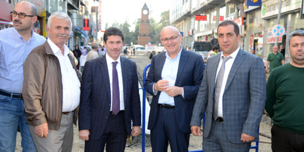 Terme’de baskı beton kaldırım dönemi