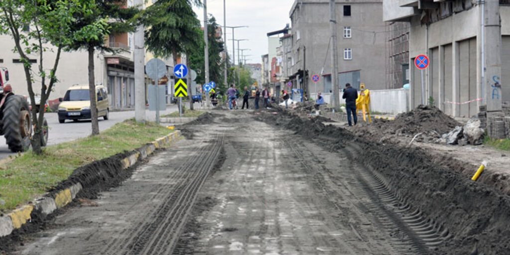 Terme’de doğalgaz çalışmaları devam ediyor