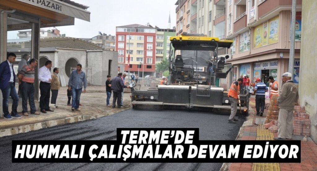 Terme’de hummalı çalışmalar devam ediyor