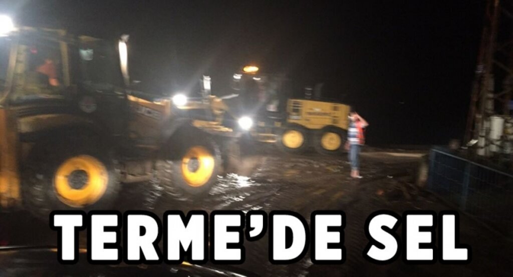 Terme'de sel korkuttu