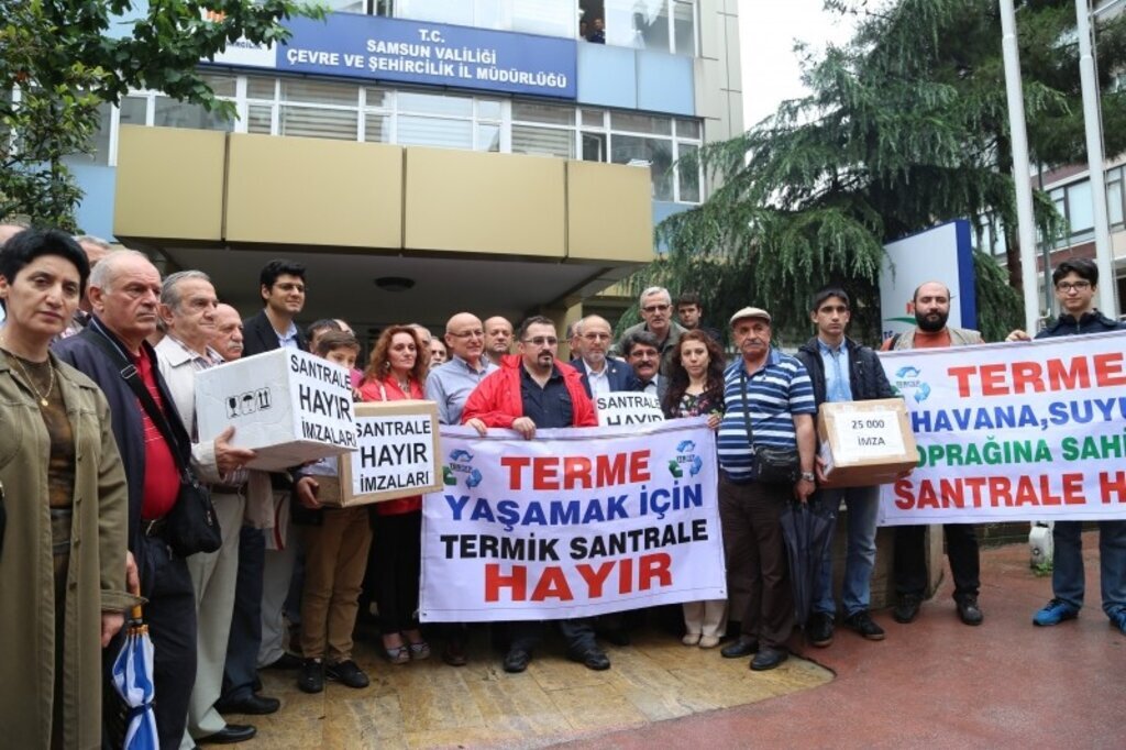Terme'de termik santral için 25 bin imza toplandı