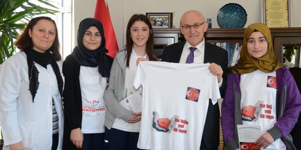 Termeli öğrencilerden organ nakli için destek turu