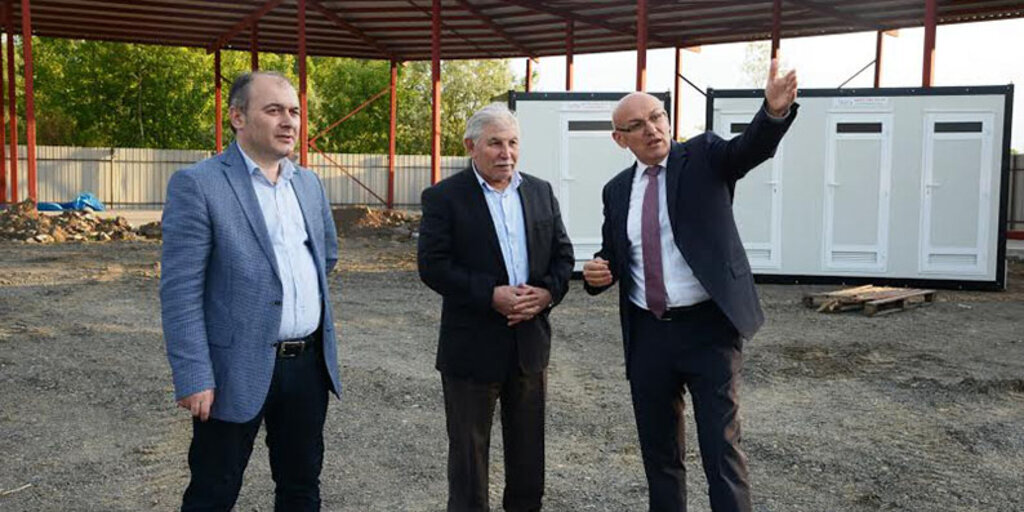 Terme'ye dev şantiye alanı