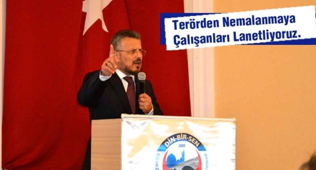 ‘Terörden nemalanmaya çalışanları lanetliyor ve kınıyoruz’