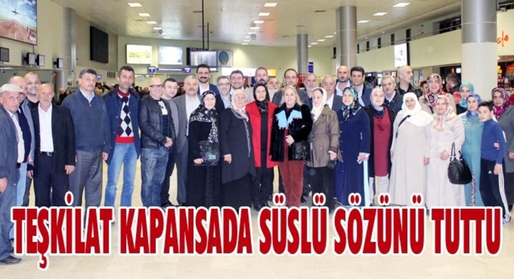 Teşkilat kapansada Süslü sözünü tuttu