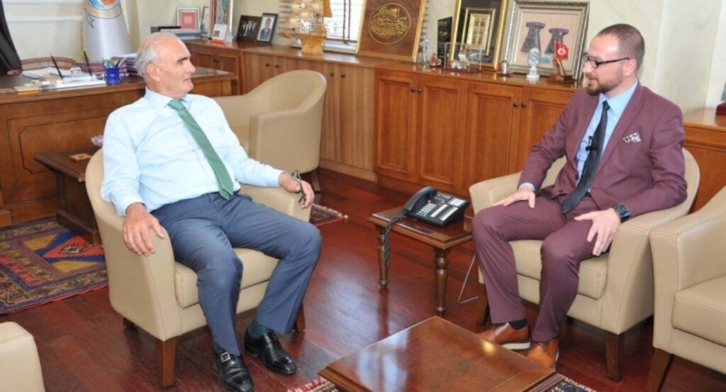 THY Samsun müdürü Gezmişoğlu’dan Başkan Yılmaz’a veda ziyareti