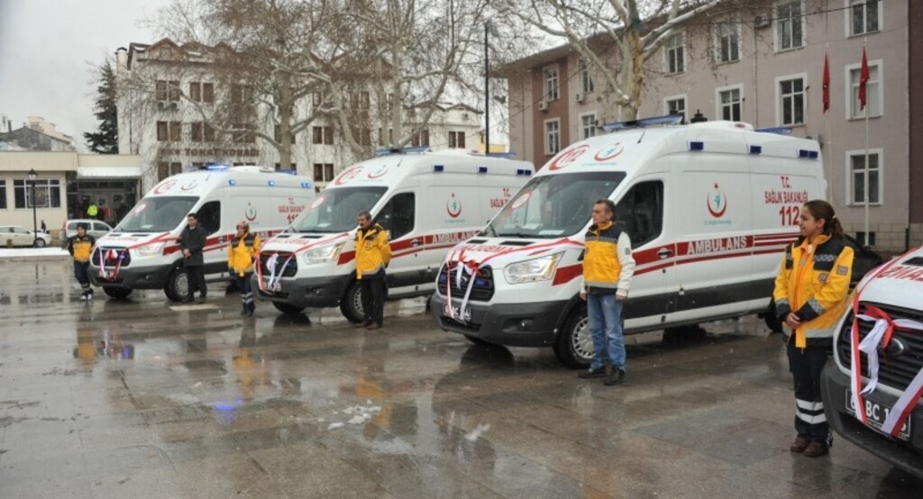 Tokat'ta 7 ambulans hizmete başladı