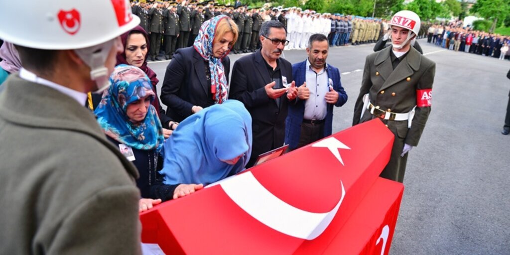 Trabzon Maçka'da şehit düşen Çetingöz memleketine uğurlandı