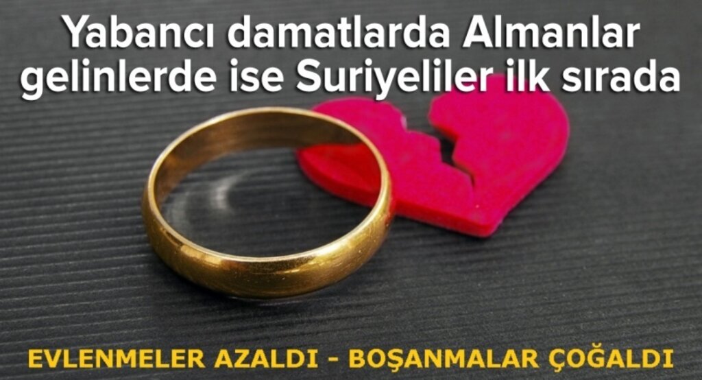 Türkiye'de evlenmeler azaldı boşanmalar çoğaldı