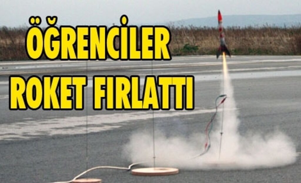Uçak ve Uzay Mühendisliği Öğrencileri Roket Fırlattı