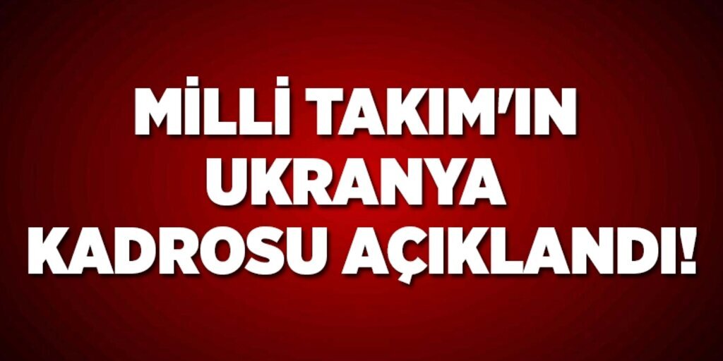 Ukranya maçın'da Arda kadroya alınmadı