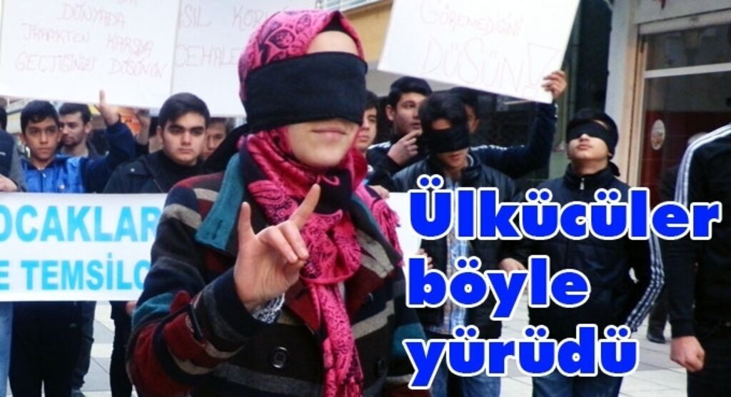 Ülkücülerden farkındalık yaratan yürüyüş