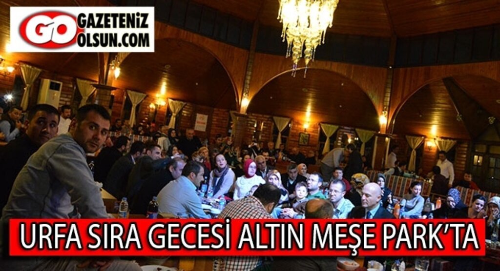 Urfa sıra gecesi Altın Meşe Park'ta