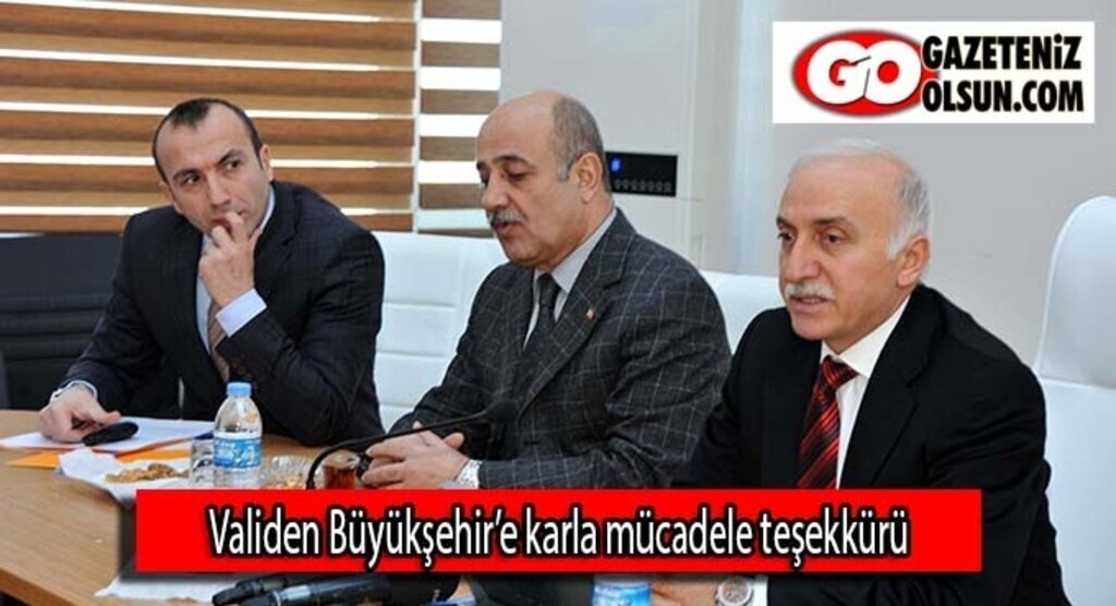 Validen Büyükşehir’e karla mücadele teşekkürü