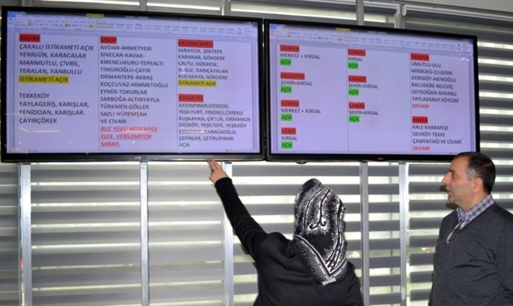 YEDAŞ arıza timleri buz ve karla savaşıyor