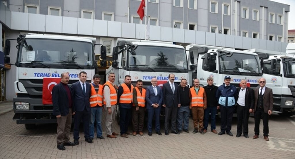 Yeni alınan araçlar için tören düzenlendi