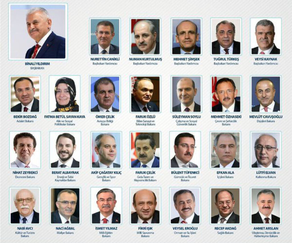 Yeni Bakanlar Kurulu açıklandı