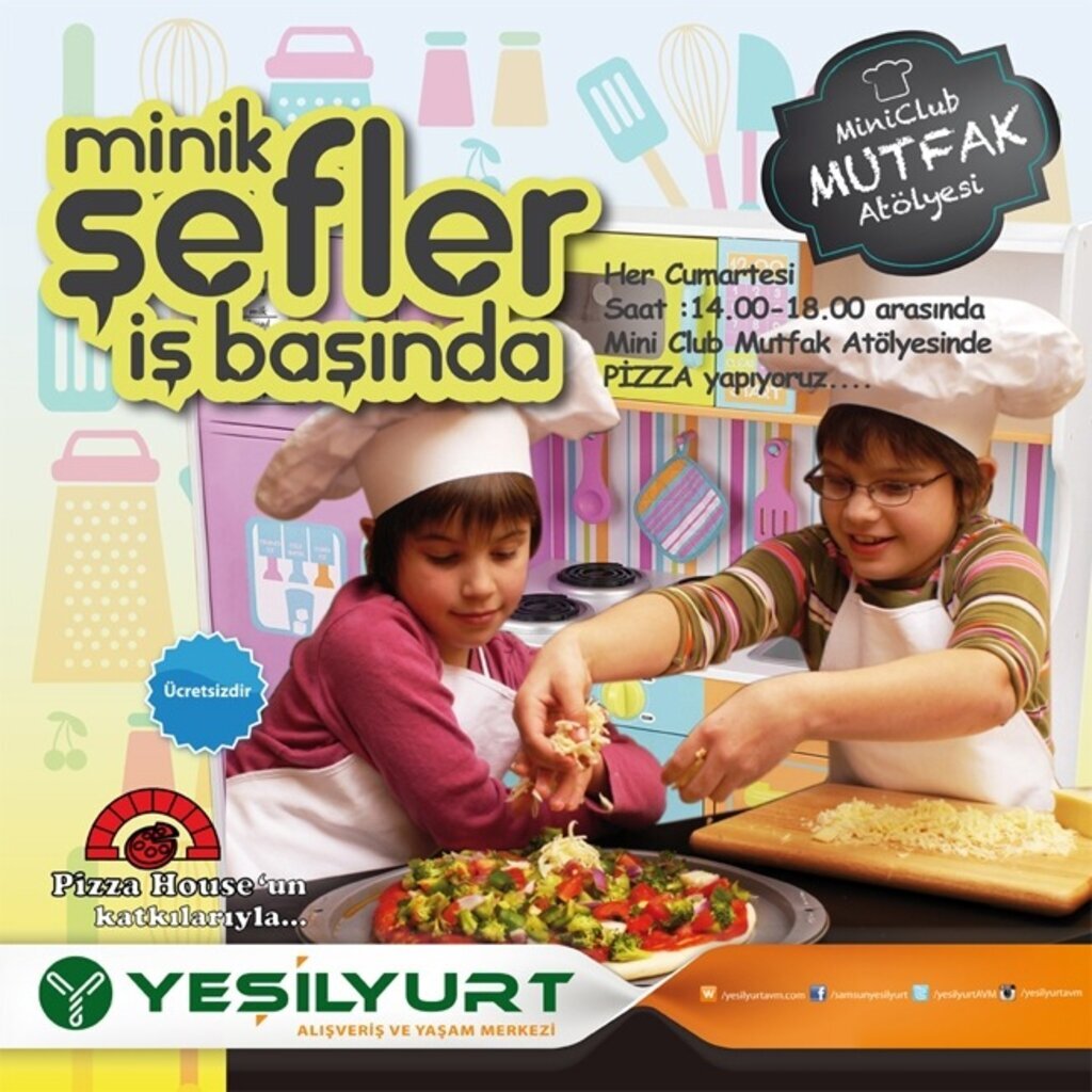Yeşilyurt AVM Mini Club'ta kasım ayı mutfak atölyesi