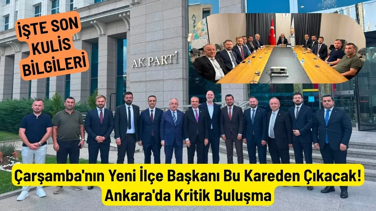 AK Parti Çarşamba'da beklenen atama öncesi dikkat çeken fotoğraf Genel Merkez önünden geldi!