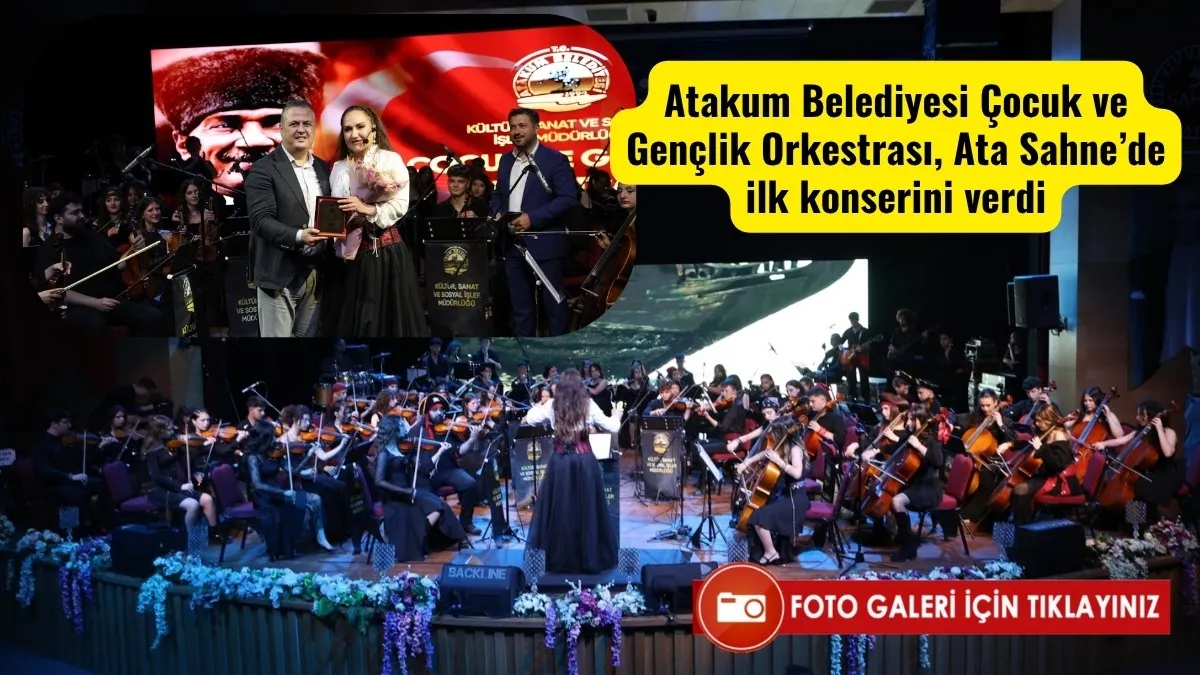 Atakum Belediyesi Çocuk ve Gençlik Orkestrası, Ata Sahne’de ilk konserini verdi