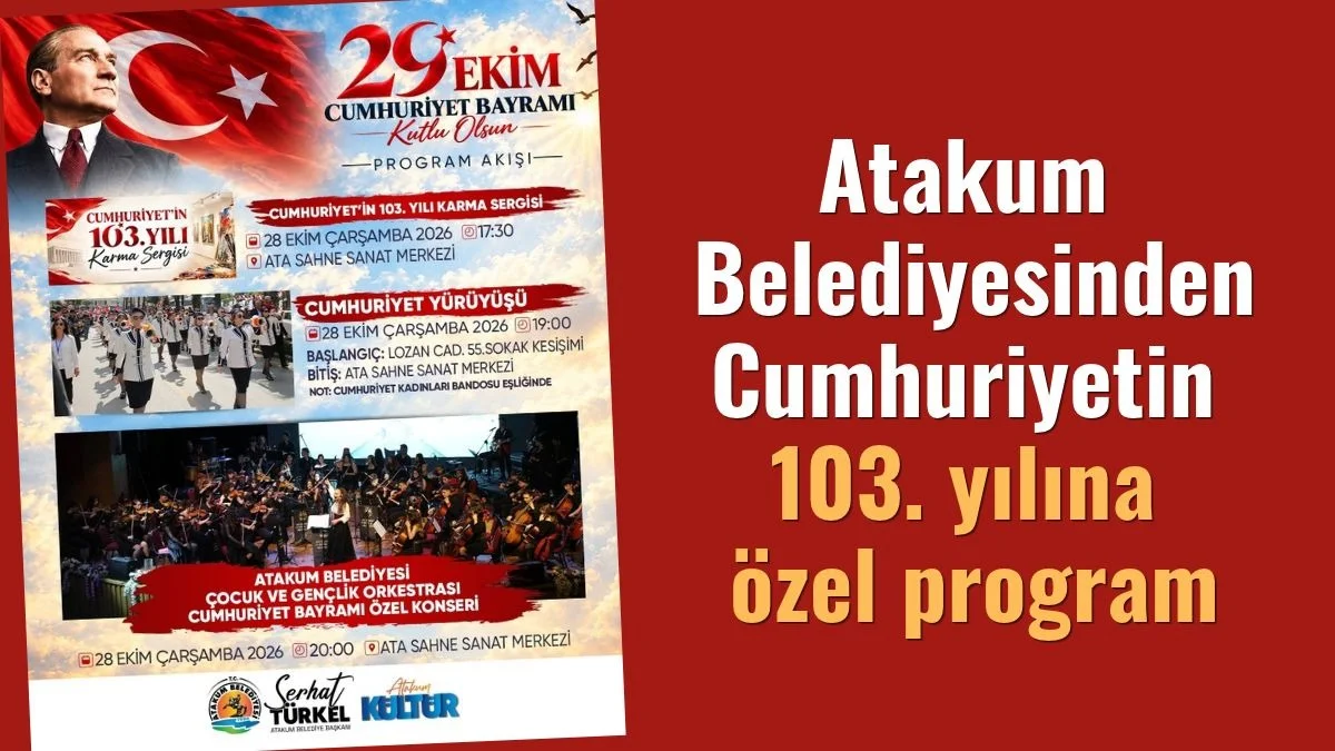 Atakum Belediyesinden Cumhuriyetin 103. yılına özel program