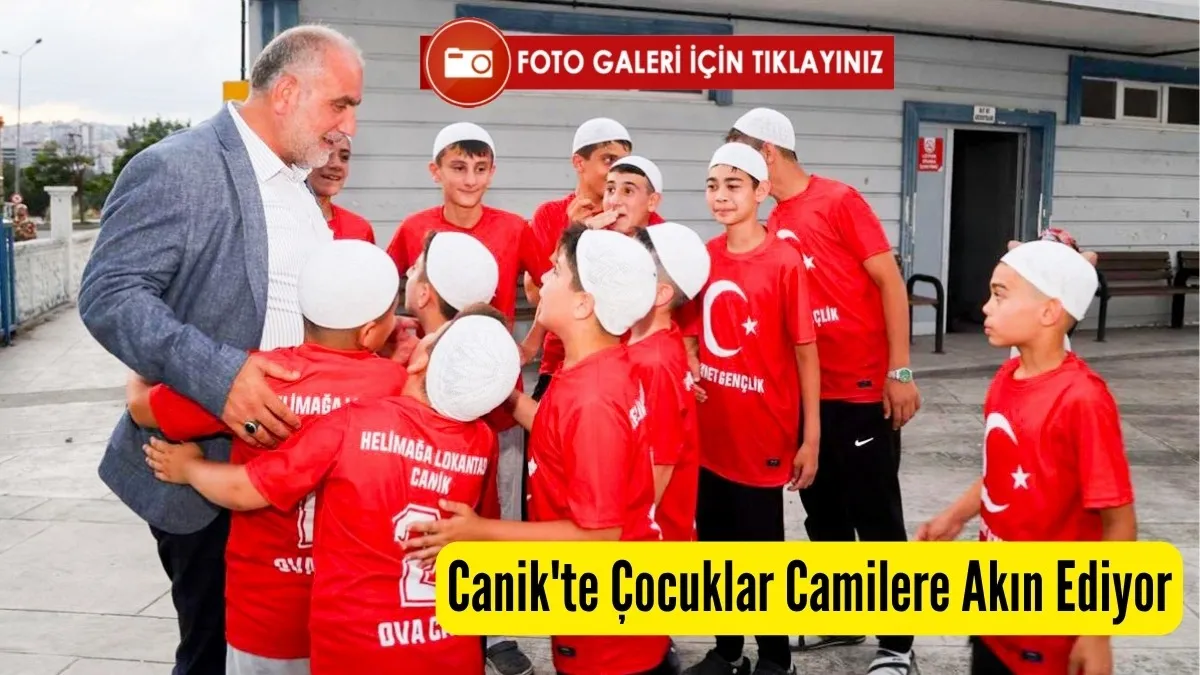 Canik'te çocuklar camilere akın ediyor! Haydi Güle Oynaya Camiye Gel projesine yoğun ilgi