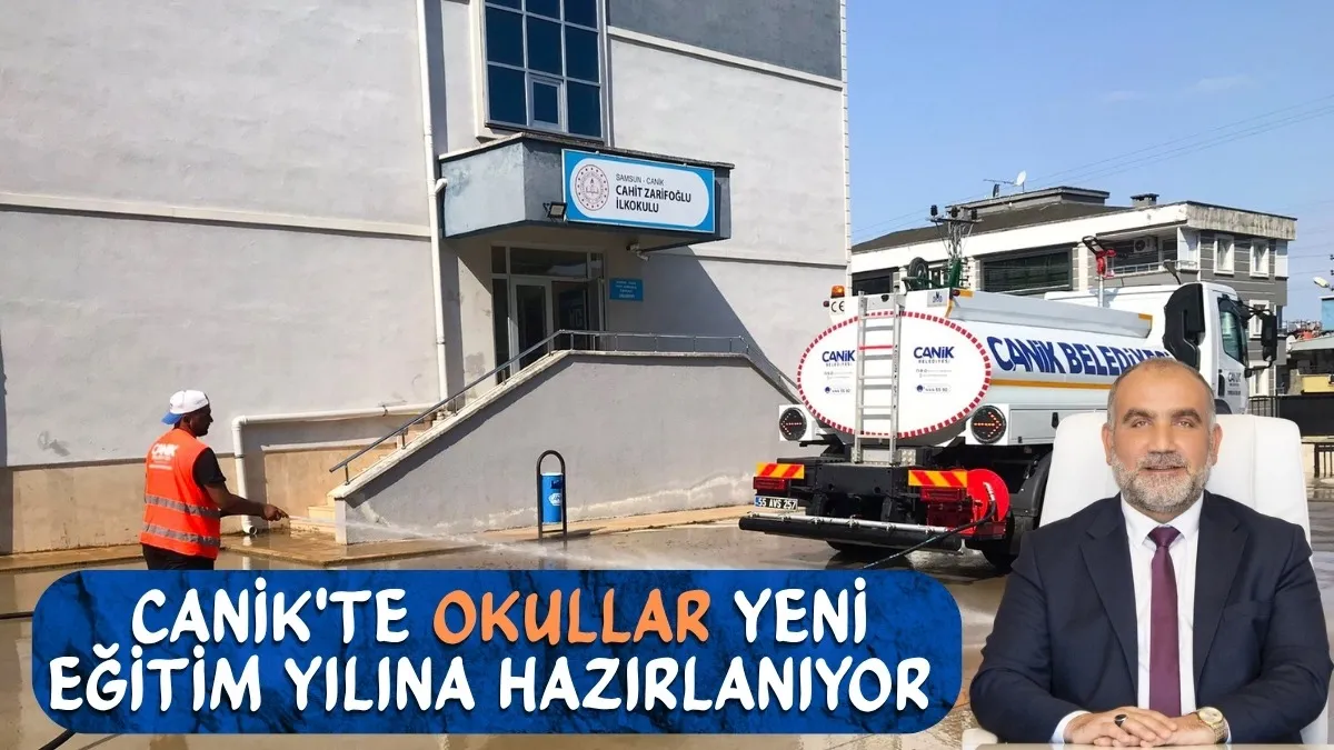 Canik'te Okullar Yeni Eğitim Yılına Hazırlanıyor