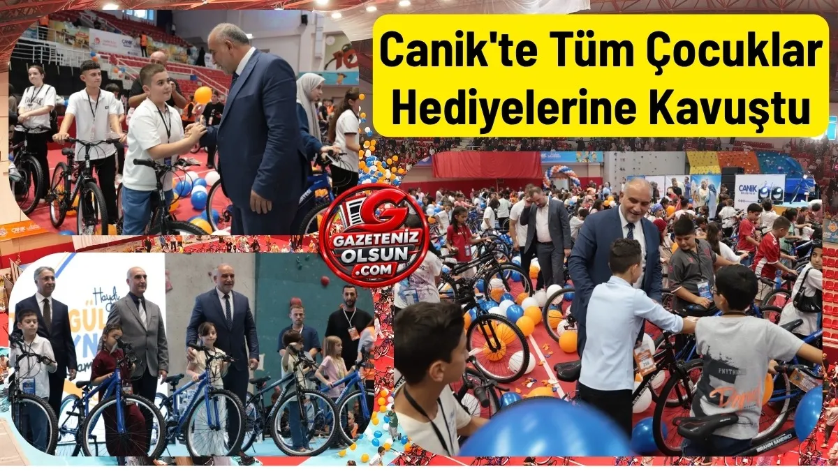 Canik'te Tüm Çocuklar Hediyelerine Kavuştu