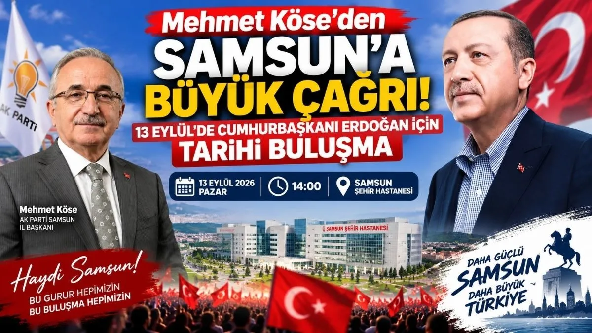 Cumhurbaşkanı Erdoğan İçin Samsun'da Tarihi Buluşma