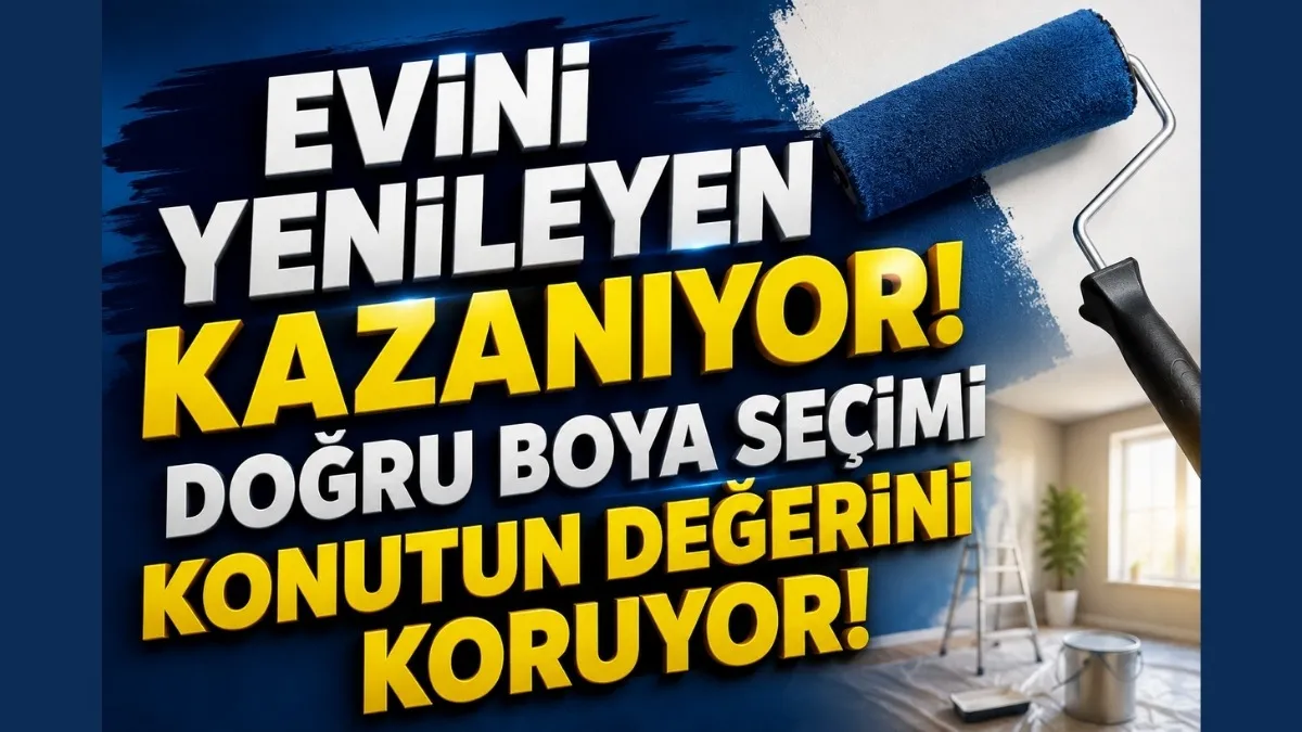 Evini yenileyen kazanıyor! Doğru boya seçimi konutun değerini koruyor