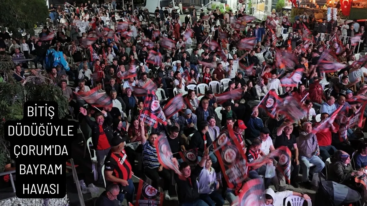 Galatasaray Maçı Sonrası Çorum'da Bayram Havası! Sungurlu Atatürk Meydanı'nda Büyük Coşku