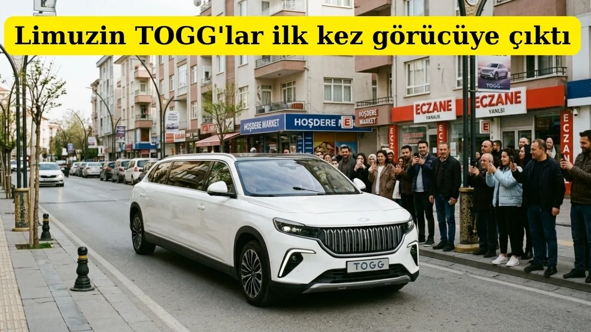 Limuzin TOGG'lar ilk kez görücüye çıktı