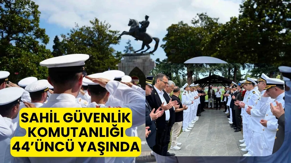 Samsun'da Sahil Güvenlik Komutanlığı’nın 44’üncü kuruluş yıl dönümü töreni