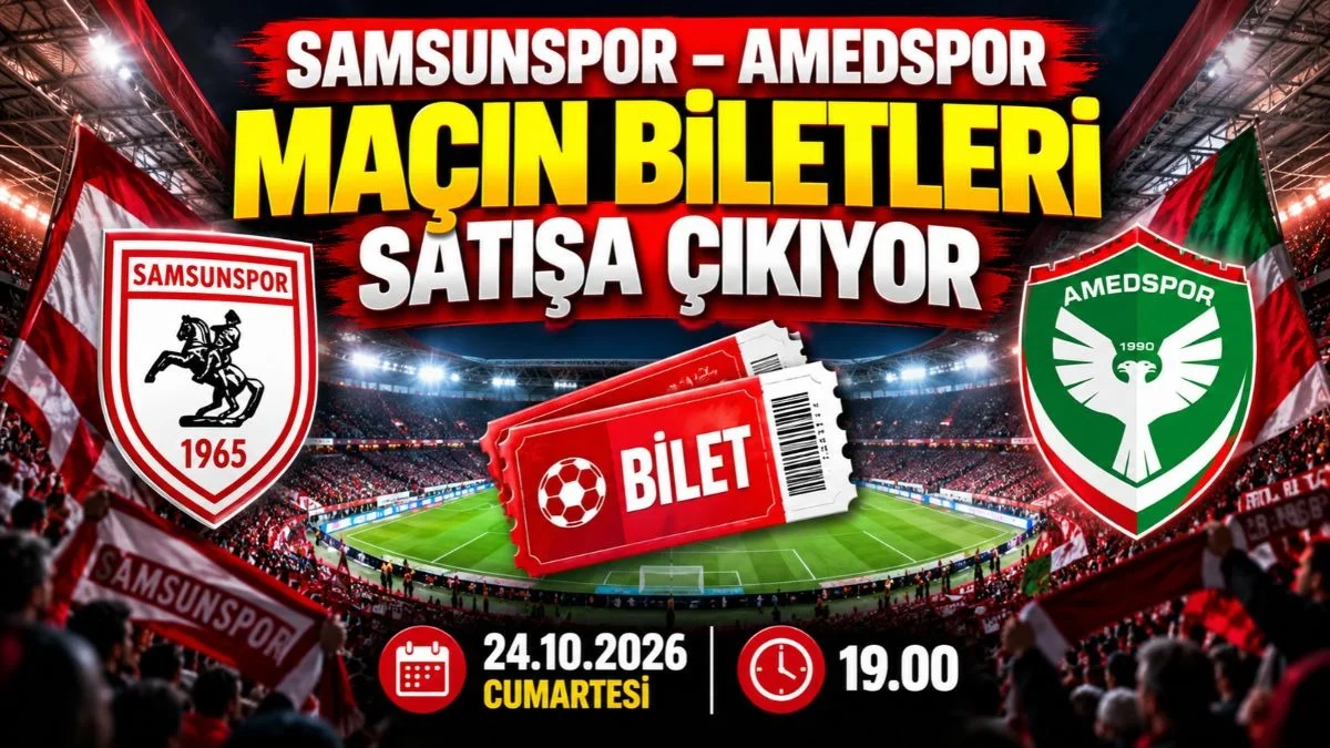 Samsunspor Amedspor Maçı Biletleri satışa çıkıyor! Samsunspor'dan Kadın, Öğrenci ve Engelli Taraftarlara İndirim